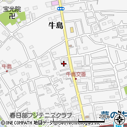 埼玉県春日部市牛島207周辺の地図
