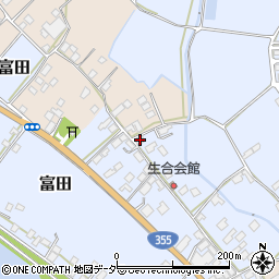 茨城県行方市富田289周辺の地図