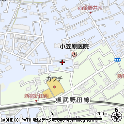 埼玉県春日部市西金野井67周辺の地図