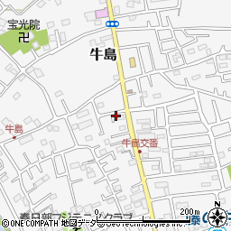 埼玉県春日部市牛島208周辺の地図