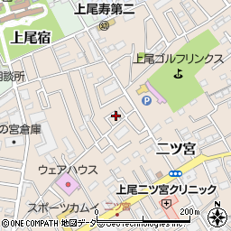 埼玉県上尾市二ツ宮1058周辺の地図