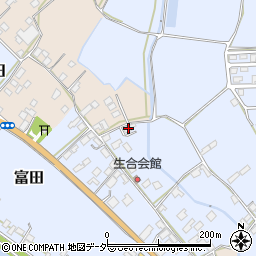 茨城県行方市富田290周辺の地図