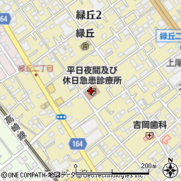 上尾市役所　健康福祉部健康増進課東保健センター周辺の地図