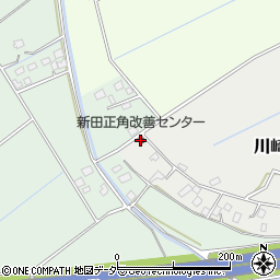 新田正角改善センター周辺の地図