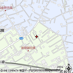 埼玉県春日部市新宿新田309周辺の地図