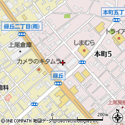 埼玉県上尾市本町5丁目5周辺の地図