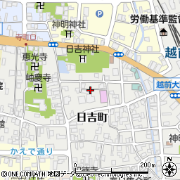 福井県大野市日吉町周辺の地図