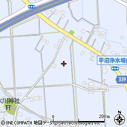 埼玉県川島町（比企郡）平沼周辺の地図
