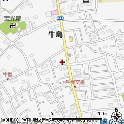 埼玉県春日部市牛島209周辺の地図
