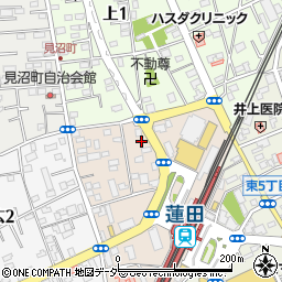 埼玉県蓮田市本町周辺の地図