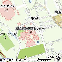 埼玉県立精神医療センター周辺の地図