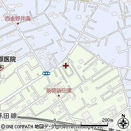 埼玉県春日部市新宿新田308周辺の地図