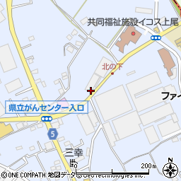 昌和倉庫運輸株式会社　上尾営業所周辺の地図