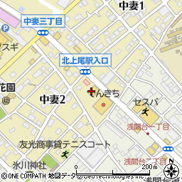 埼玉日産自動車上尾店周辺の地図