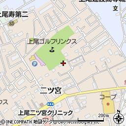 埼玉県上尾市二ツ宮1033周辺の地図