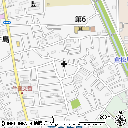 埼玉県春日部市牛島1406周辺の地図
