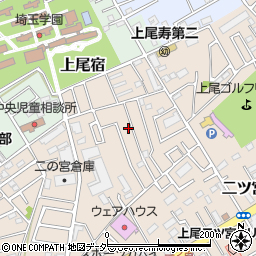 埼玉県上尾市二ツ宮1078周辺の地図