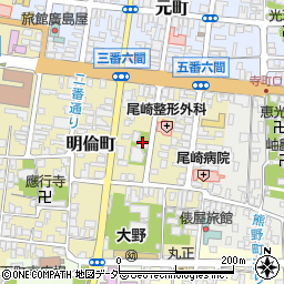 福井県大野市明倫町周辺の地図