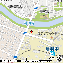 ローソン鯖江神明店周辺の地図