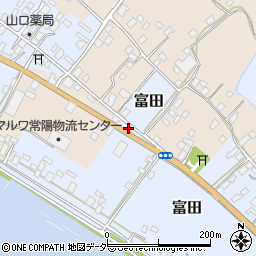 茨城県行方市富田182周辺の地図