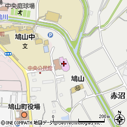 鳩山町文化会館周辺の地図