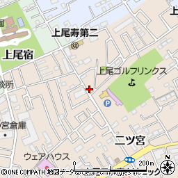 埼玉県上尾市二ツ宮1086-29周辺の地図