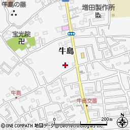 埼玉県春日部市牛島841周辺の地図