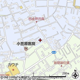 埼玉県春日部市西金野井2周辺の地図