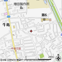 埼玉県春日部市牛島1384周辺の地図