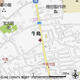 埼玉県春日部市牛島840周辺の地図