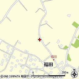 茨城県稲敷郡阿見町福田417周辺の地図