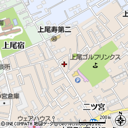 埼玉県上尾市二ツ宮1086-12周辺の地図