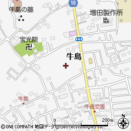 埼玉県春日部市牛島842周辺の地図