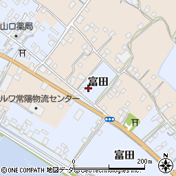 茨城県行方市富田194周辺の地図