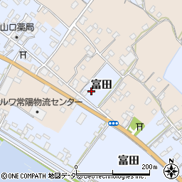 茨城県行方市富田194周辺の地図