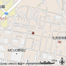 千葉県野田市七光台338-8周辺の地図