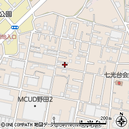 千葉県野田市七光台338周辺の地図