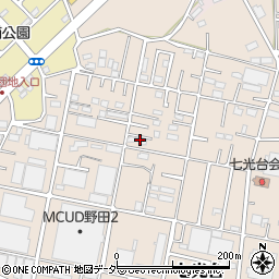 千葉県野田市七光台338-6周辺の地図