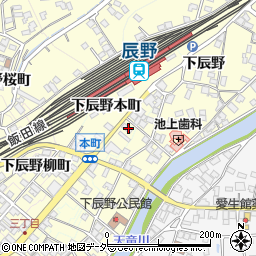 辰野町　ほたるの里世代間交流センター周辺の地図