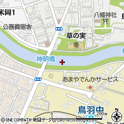 神明橋周辺の地図