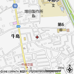 埼玉県春日部市牛島879周辺の地図
