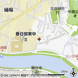 埼玉県春日部市牛島555周辺の地図
