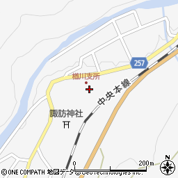 楢川公民館周辺の地図