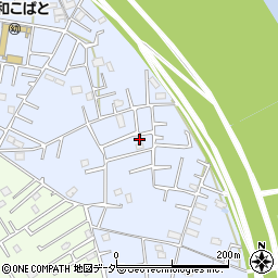 埼玉県春日部市西金野井1704周辺の地図
