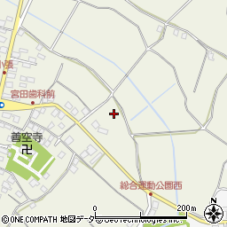 茨城県つくばみらい市小張周辺の地図