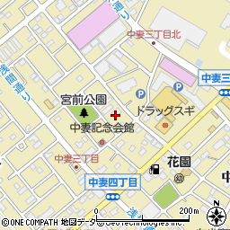 埼玉県上尾市中妻3丁目周辺の地図