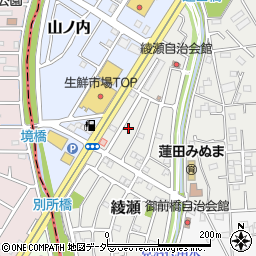 埼玉県蓮田市綾瀬22周辺の地図