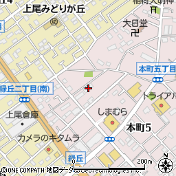 愛の家グループホーム上尾本町周辺の地図