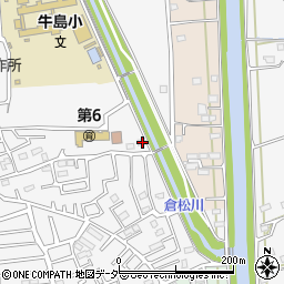 埼玉県春日部市牛島1304周辺の地図