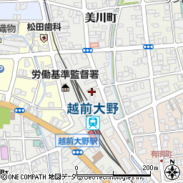 福井県大野市美川町1周辺の地図